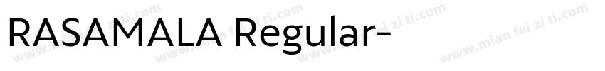RASAMALA Regular字体转换